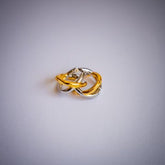 Wanda Gold & Silver Twist Hoop Earrings